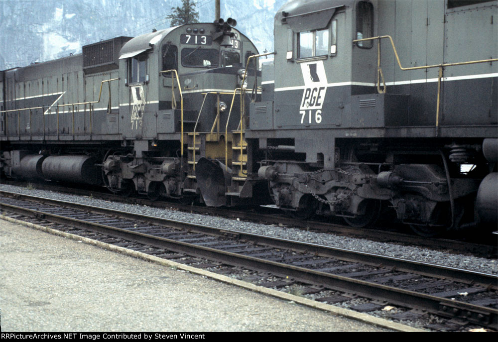 Pacific Great Eastern MLW M930's #713 & #716